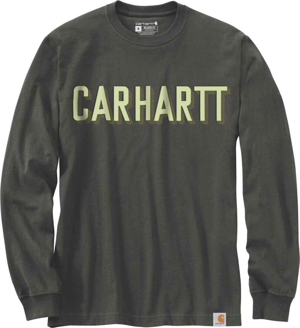 Carhartt Workwear Logo Langarmshirt M Schwarz Grau