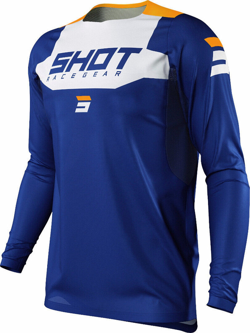 Shot Contact Chase Motocross Jersey M Weiss Blau