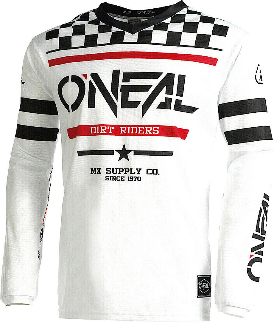 Oneal Element Squadron V.22 Motocross Jersey S Schwarz Weiss Rot