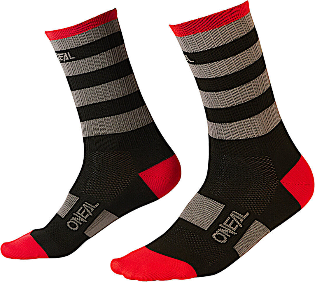 Oneal Stripe V.22 MTB Socken 43 46 Schwarz Grau Rot