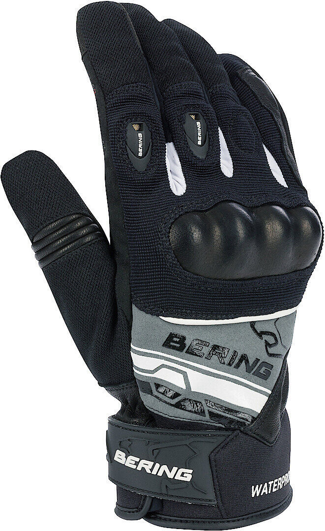 Bering Morius Motorradhandschuhe S Schwarz Grau Weiss