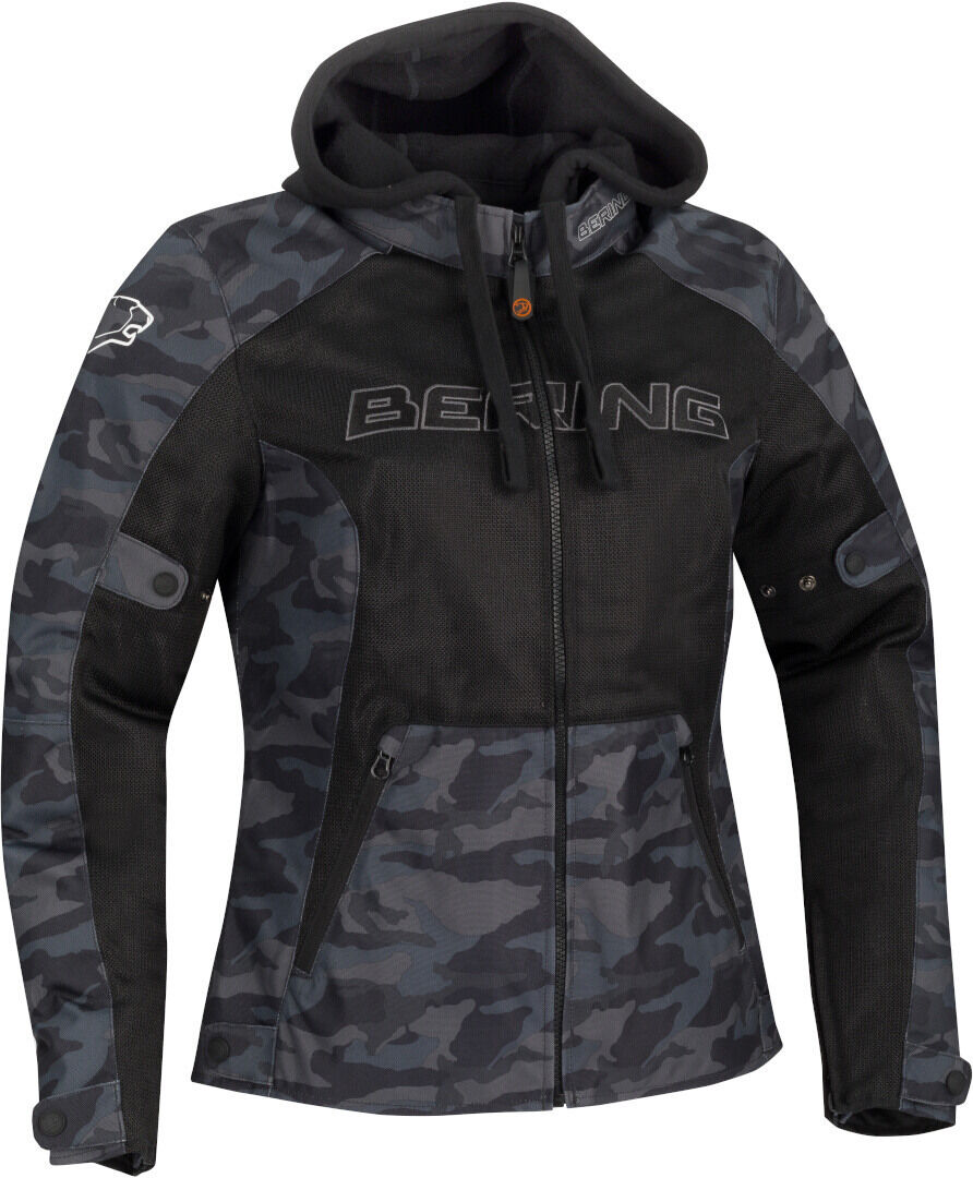 Bering Spirit Damen Motorrad Textiljacke 36 Schwarz Mehrfarbig