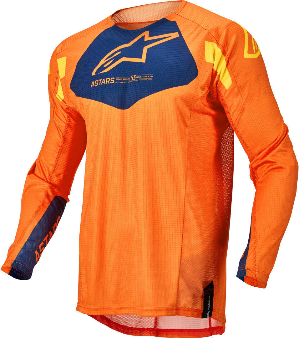 Alpinestars Techstar Factory Motocross Jersey 2XL Blau Orange