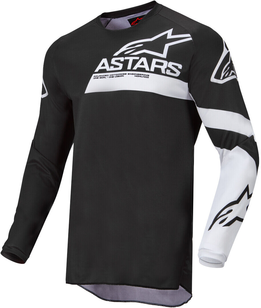 Alpinestars Fluid Chaser Motocross Jersey S Schwarz Weiss