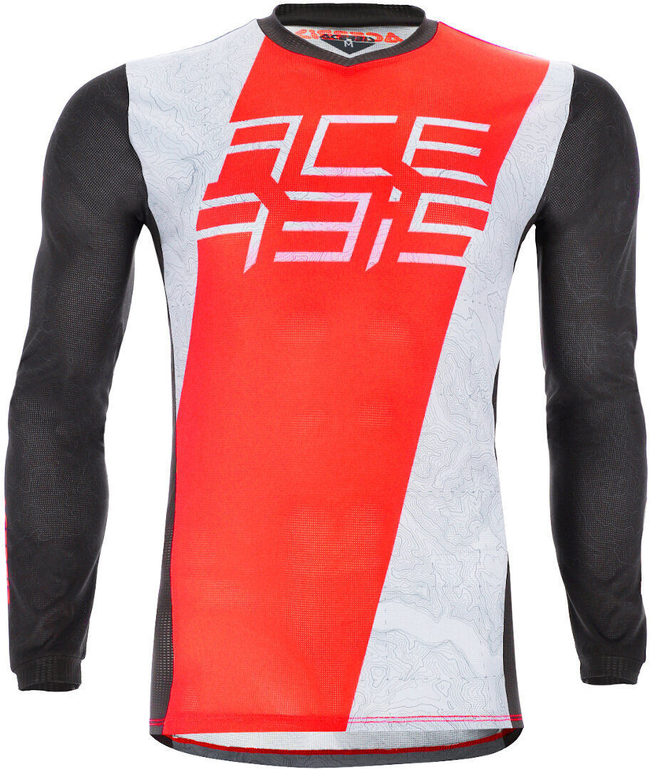 Acerbis MX J-Track 1 Motocross Jersey 2XL Weiss Rot