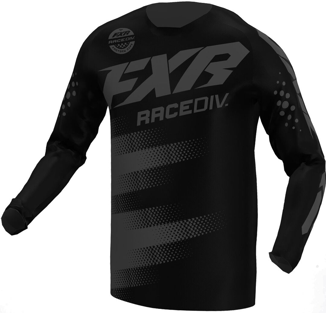FXR Clutch Stripes Motocross Jersey XL Schwarz Grau