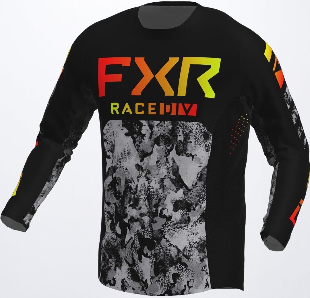 FXR Podium Colored Motocross Jersey S Schwarz Grau