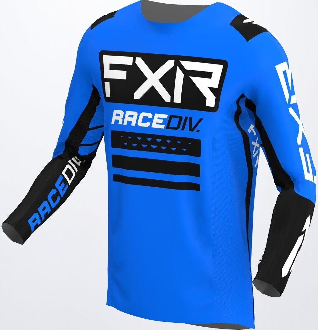 FXR Off-Road RaceDiv Motocross Jersey L Schwarz Blau
