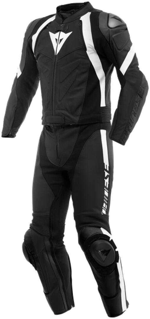 Dainese Avro 4 2-Teiler Motorrad Lederkombi 52 Schwarz Weiss