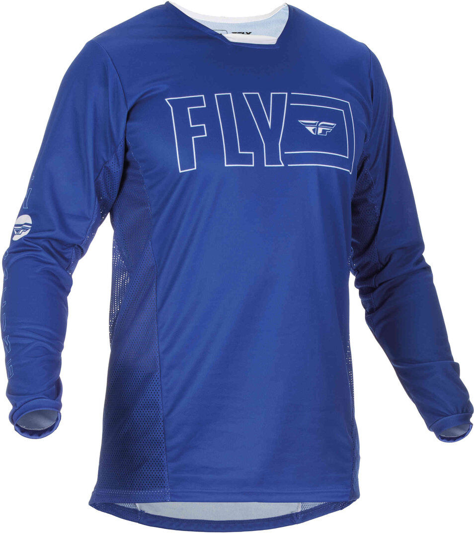 Fly Racing Kinetic Fuel Motocross Jersey S Blau