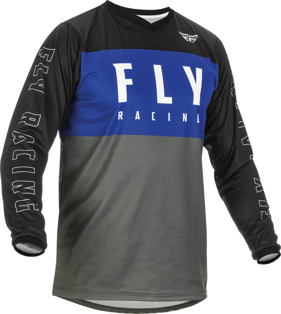 Fly Racing F-16 Motocross Jersey 3XL Schwarz Grau Blau