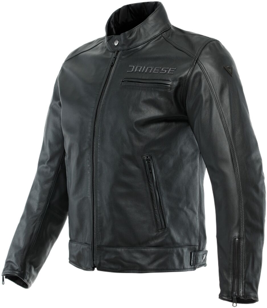 Dainese Zaurax Motorrad Lederjacke 60 Schwarz