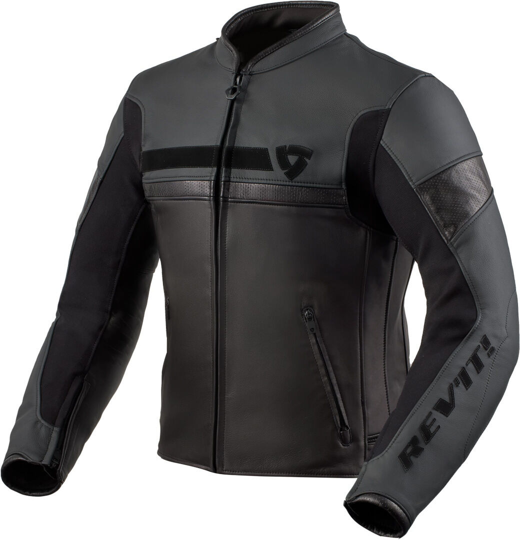 Revit Mile Motorrad Lederjacke 48 Schwarz