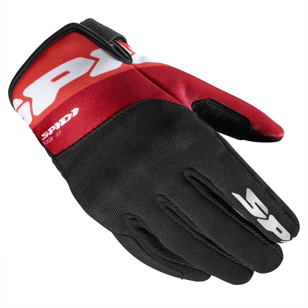 Spidi Flash-KP Motorrad Handschuhe XL Schwarz Rot