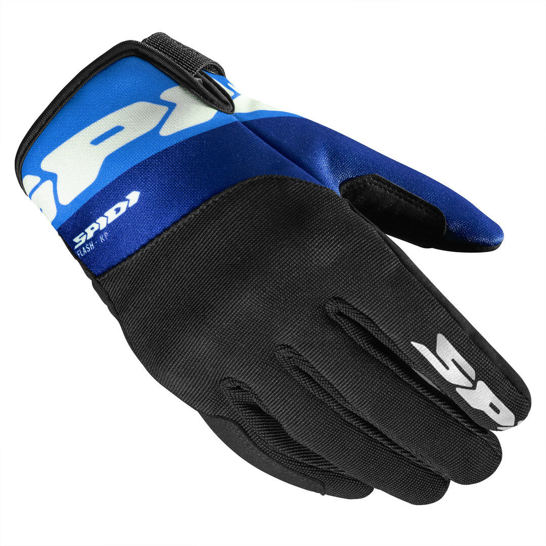 Spidi Flash-KP Motorrad Handschuhe 2XL Schwarz Blau