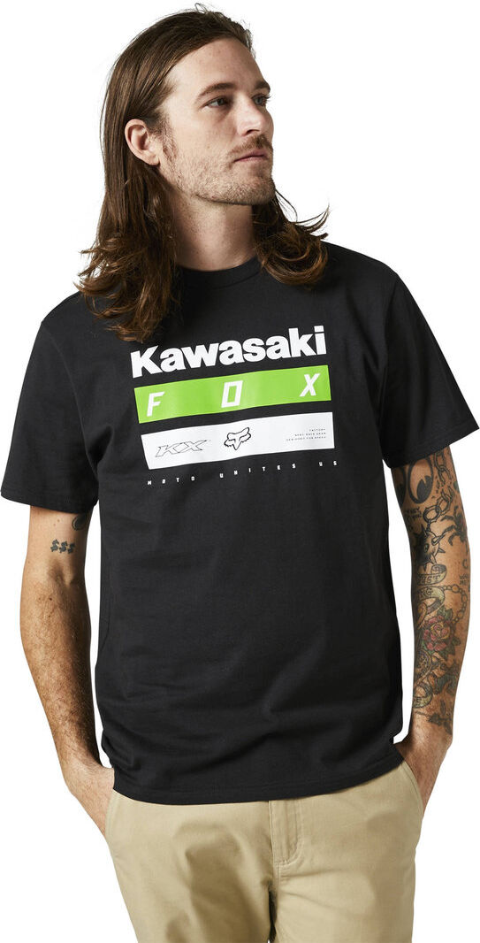 FOX Kawi Stripes SS Premium T-Shirt L Schwarz