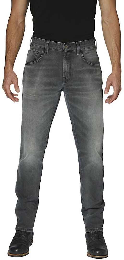 Rokker Rokkertech Tapered Slim Grey Motorradjeans 44 Grau