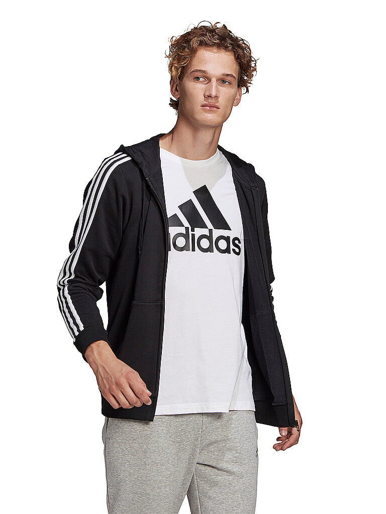 Adidas Herren Kapuzenjacke 3-Streifen schwarz   Größe: XXL   GK9032 Auf Lager Herren XXL