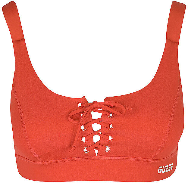 Guess PERFORMANCE Damen Sport-BH Schnürung Low Support rot   Größe: M   V2RP01 MC03W Auf Lager Damen M