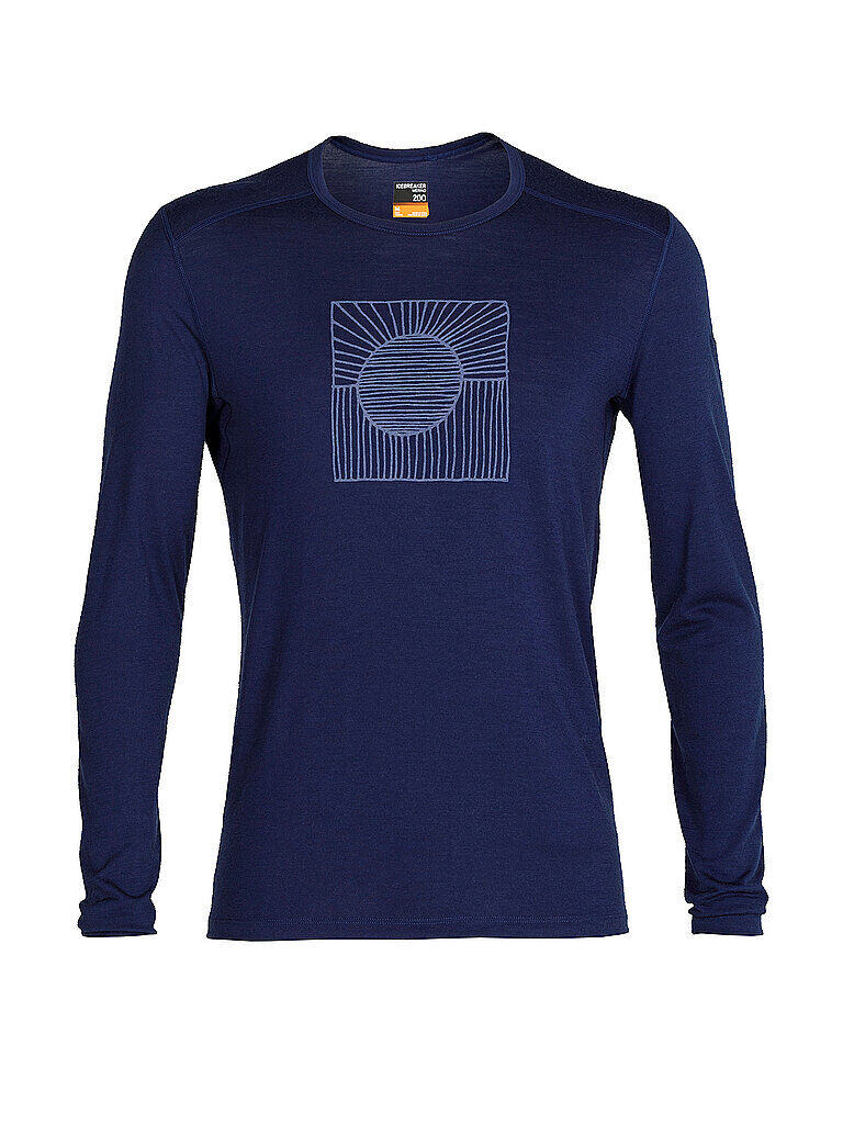 ICEBREAKER Herren Funktionsshirt Merino 200 Oasis LS blau   Größe: M   IB0A59KV Auf Lager Herren M