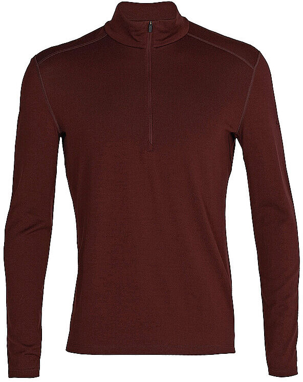 ICEBREAKER Herren Tourenshirt Merino 200 Oasis LS Half Zip braun   Größe: M   IB104367 Auf Lager Herren M