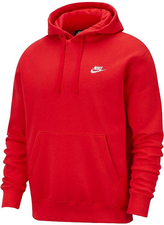 NIKE Herren Fitness-Hoodie NSW Club rot   Größe: XXL   BV2654 Auf Lager Herren XXL