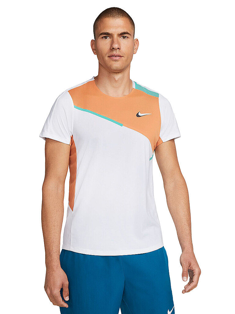 NIKE Herren Tennisshirt NikeCourt Dri-FIT Slam weiß   Größe: L   DD8307 Auf Lager Herren L