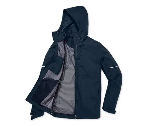 Tchibo - Allwetterjacke - Dunkelblau - Gr.: S Polyester  S (44/46)