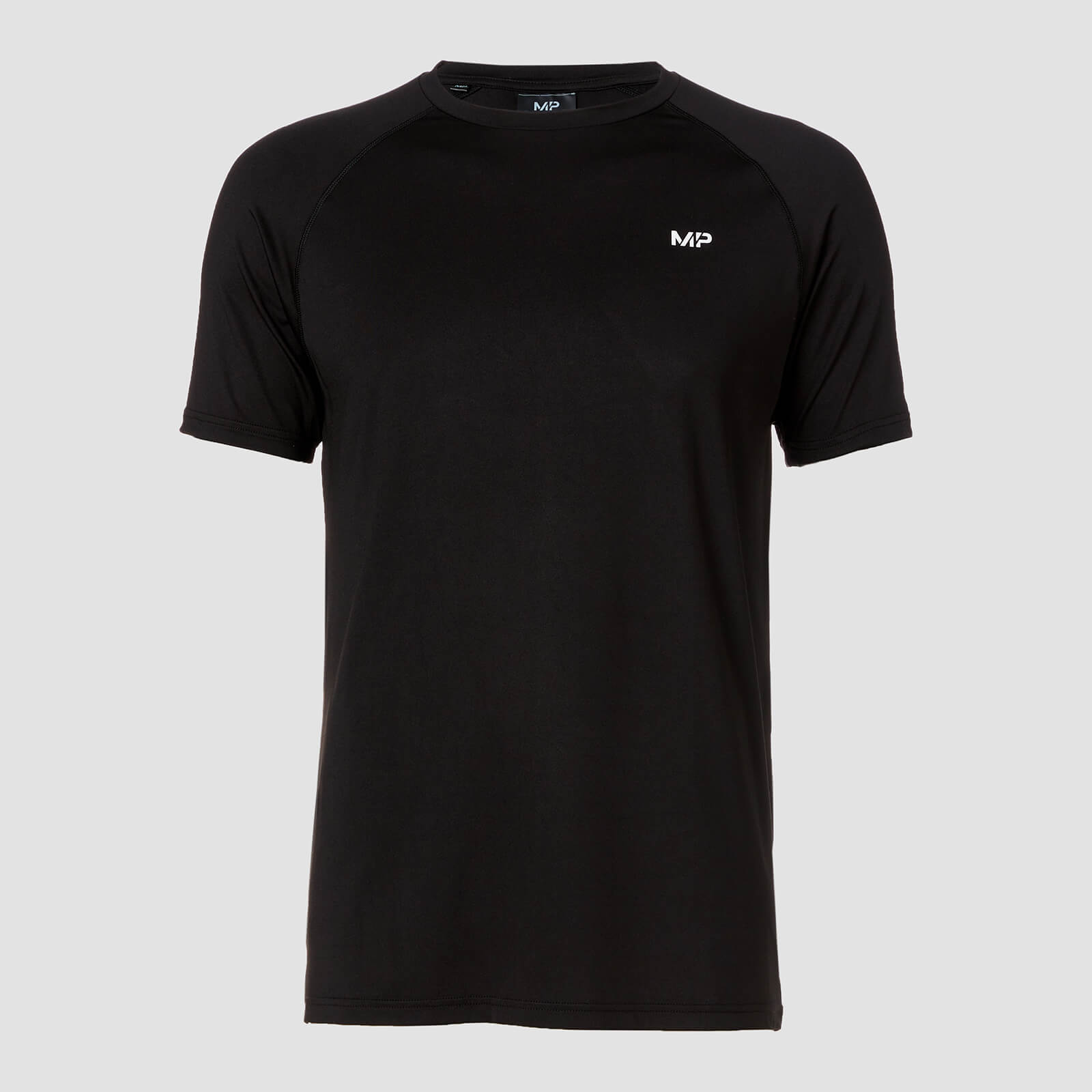 Mp pánské tréninkové tričko s krátkým rukávem – Černé - XS