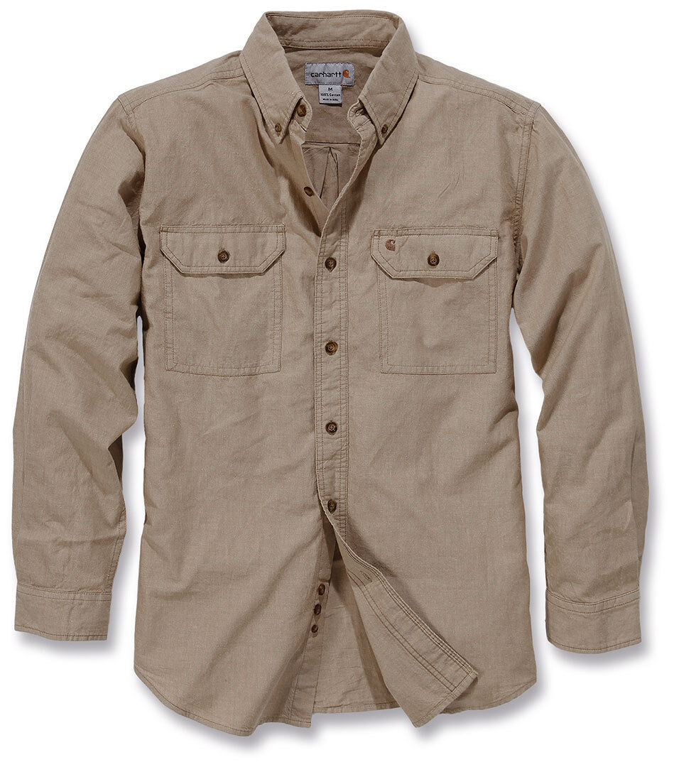 Carhartt Fort Solid Long Sleeve Shirt Košile s dlouhým rukávem S Hnědá