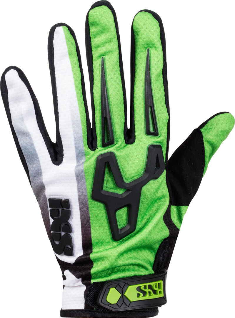 IXS Lite Air 2.0 Motokrosové rukavice XL Černá Zelená