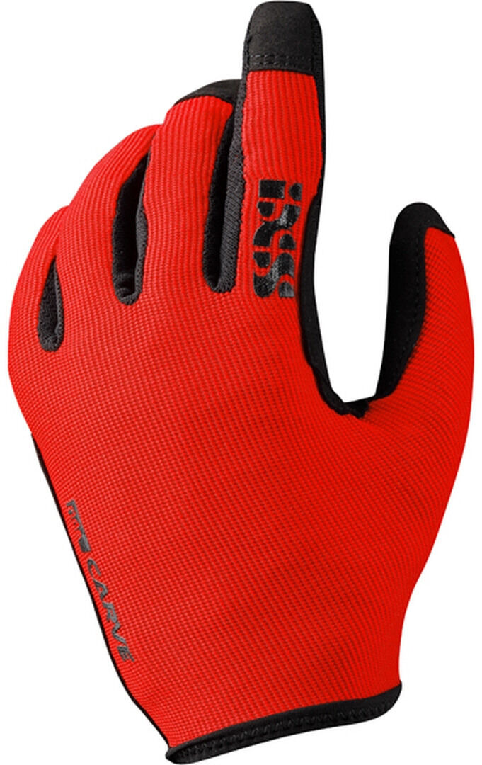 IXS Carve Motokrosové rukavice S červená