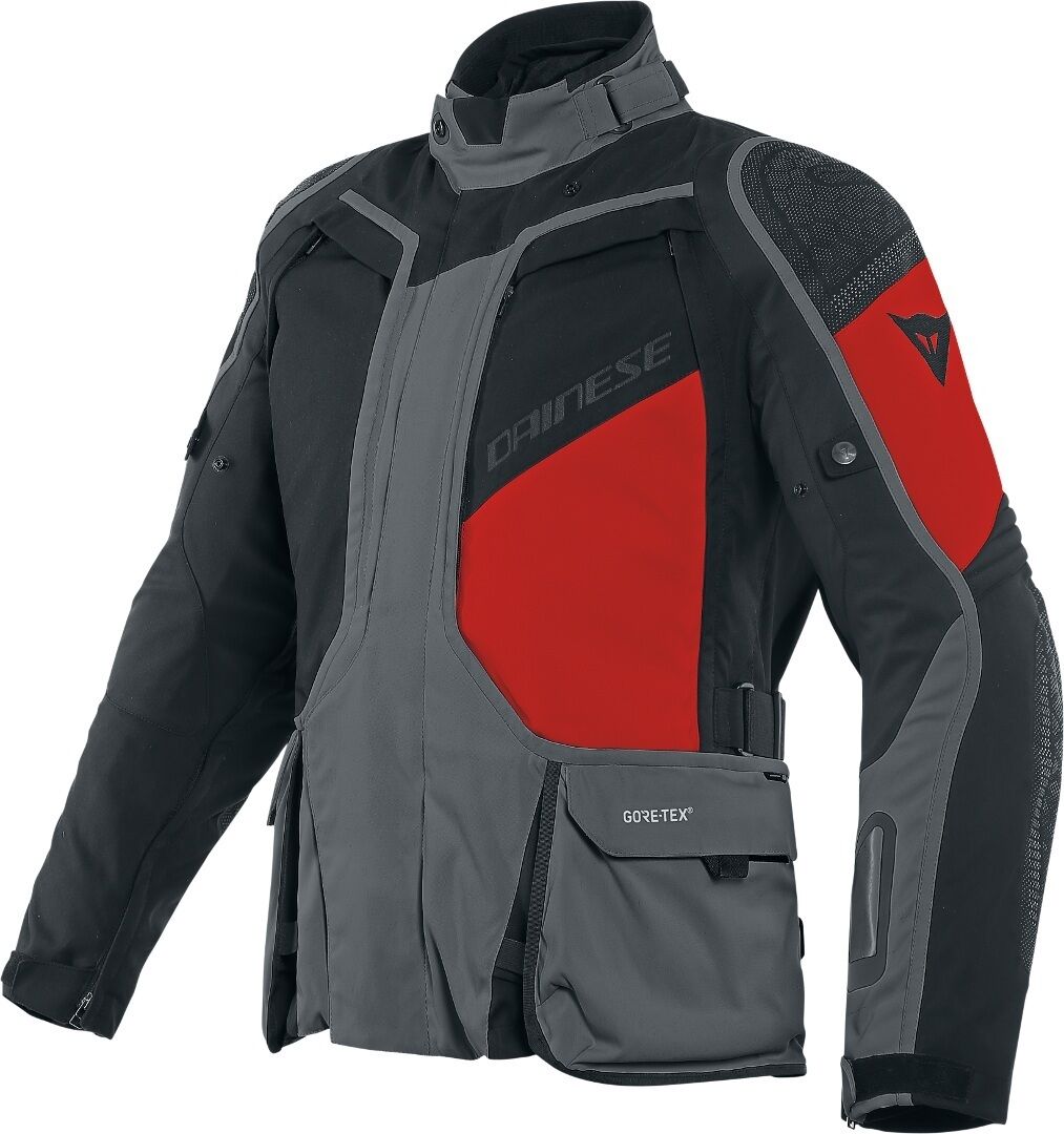 Dainese D-Explorer 2 Gore-Tex Textilní bunda na motocyklu 46 Černá Šedá červená