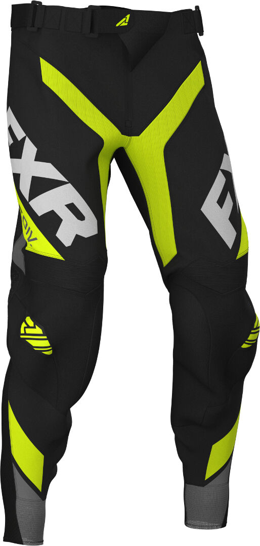 FXR Pro-Stretch Mladé Motozkřížové kalhoty XL Černá žlutá