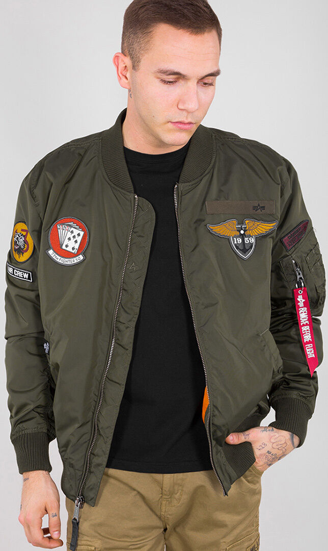 Alpha Industries MA-1 TT Patch SF Bunda M Zelená