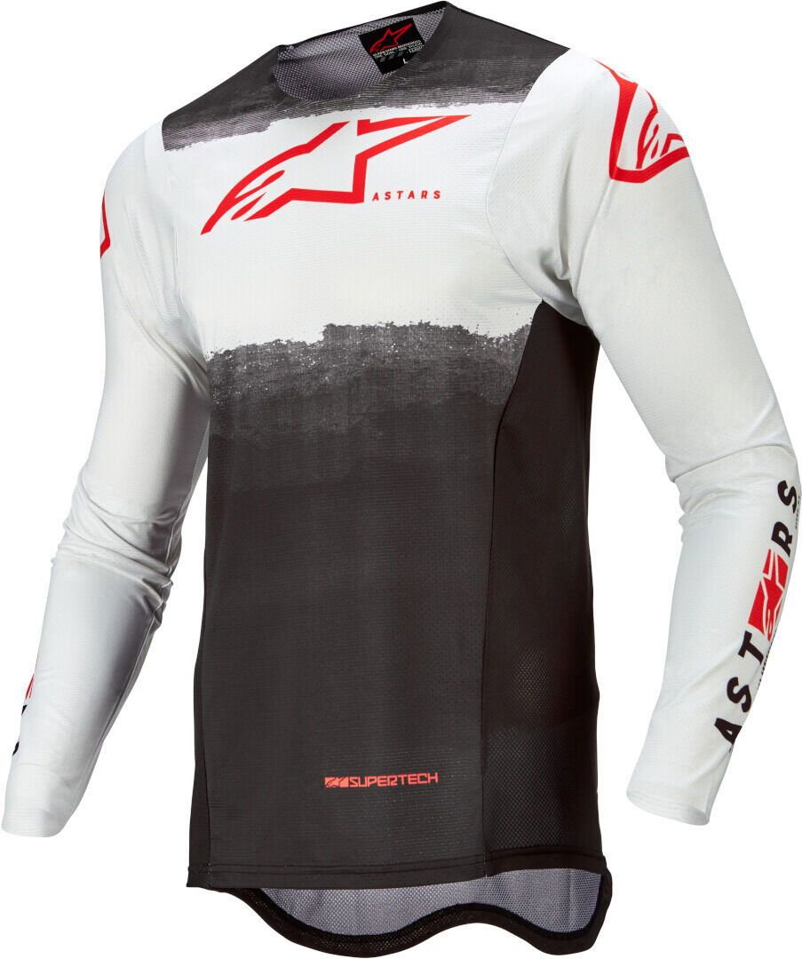 Alpinestars Supertech Foster Motokrosový dres L Černá Bílá červená