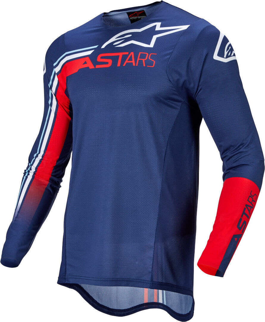 Alpinestars Supertech Blaze Motokrosový dres S červená Modrá