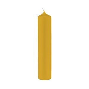 Kopschitz Kerzen 4 Altar Kerzen Senf Mustard 10% BW Anteil (Bienenwachs Kerzen) 25 x 8 cm im XXL Format