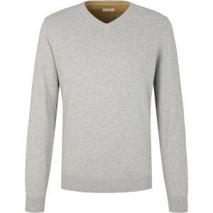 TOM TAILOR Herren Basic Strickpullover, grau, Gr. XXXL