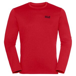 Jack Wolfskin SKY Thermal Long-Sleeve T Rot, Herren Langarm-Shirts, Größe S - Farbe Adrenaline Red
