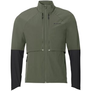 Vaude Atmungsaktive leichte Herren Fahrrad Zip-Off Jacke. Farbe: Farbeblock / Oliv / Schwarz / Größe: XXL