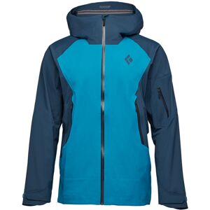 Black Diamond Wasserdichte leichte Herren Freeride Skijacke. Farbe: Farbeblock / Blau / Größe: L