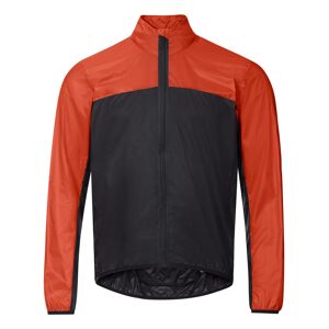 Vaude Atmungsaktive leichte Herren Fahrrad Windjacke. Farbe: Farbeblock / Rot / Schwarz / Größe: XXL