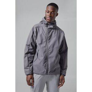 boohooman Mens Man Active Trail Windbreaker - Grau - XL, Grau