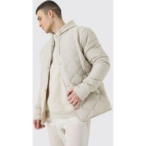 boohooman Mens Tall Onion Quilted Liner Jacket - Grau - M, Grau