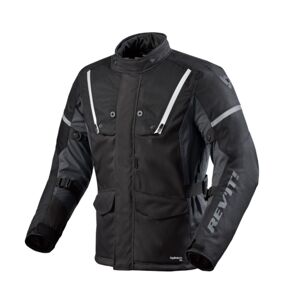 REV’IT! Horizon 3 H2O Jacket, Men's textile motorcycle, Black White