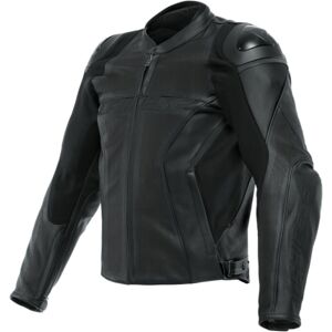 DAINESE Racing 4 perforated, Men's leather motorcycle jacket, Black