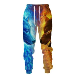 Xiao Xiang 3d Wolf Grafik Gedruckt Casual Hosen Männer Sportwear Jogger Lange Hosen Herren Outdoor Jogginghose Männliche Hip-Hop-Hose