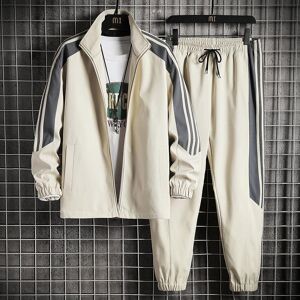 Km21ux Frühlings- Und Herbstmode Für Herren, Freizeit-Sport-Set, Trendige, Atmungsaktive Arbeitskleidung, Jacke, Mantel, Hose