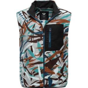 Ragwear Fleeceweste Herren gemustert, aqua